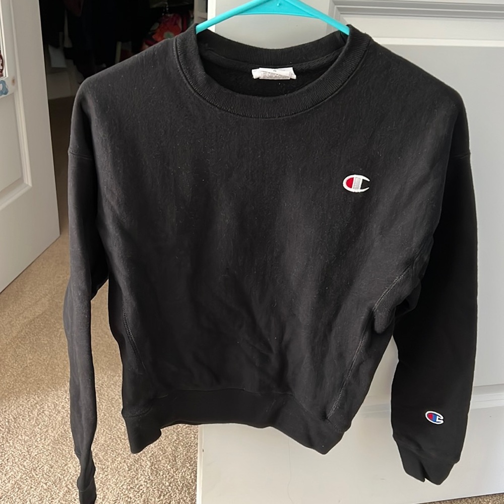 Champion black crewneck sweatshirt size xsmall